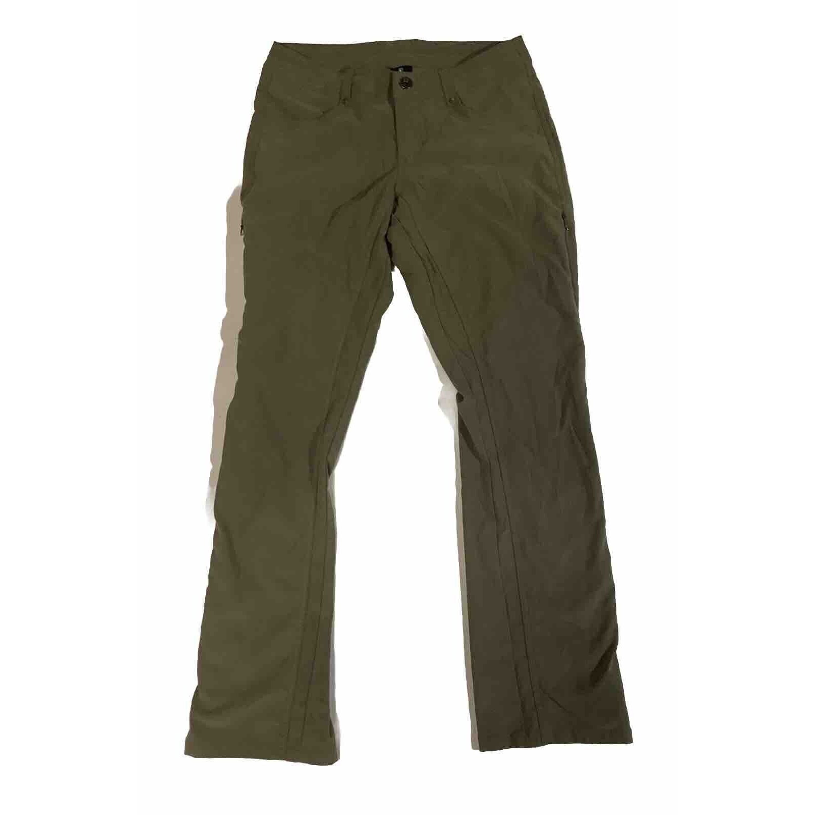Kuhl Women’s Hiking Pants Convertible Nylon Spandex Size 4 Reg Olive Green